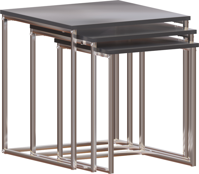 The Range | Lassic Aztec Nest Of Tables - Black Lassic Aztec Nest Of Tables - Black
