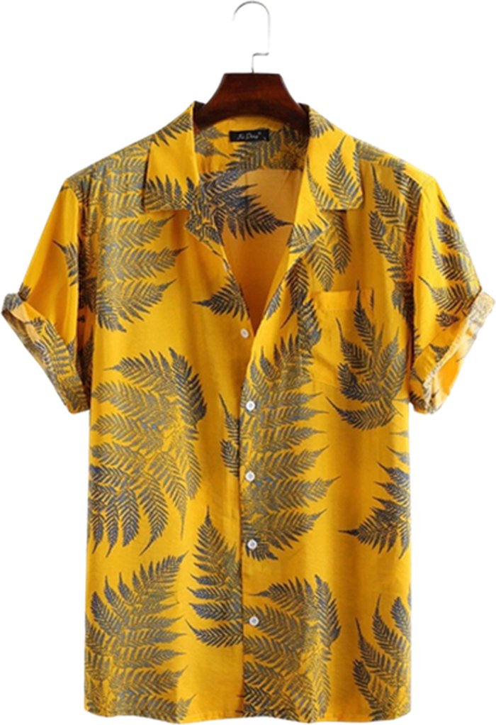 The Range | Men's Summer Beach Shirt - Yellow / M Men's Summer Beach Shirt - Yellow / M