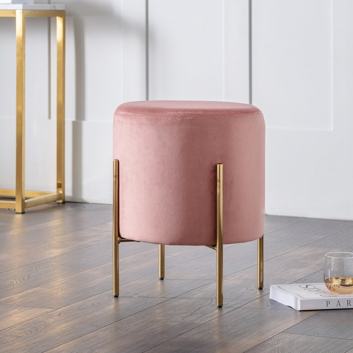 The Range | Julian Bowen Harrogate Stool - Pink Julian Bowen Harrogate Stool - Pink