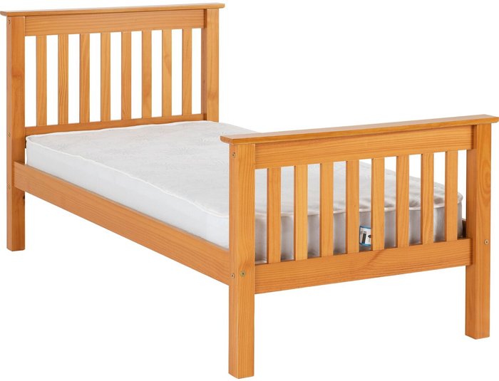 The Range | Seconique Monaco 3' Bed High Foot End - Antique Pine Seconique Monaco 3' Bed High Foot End - Antique Pine