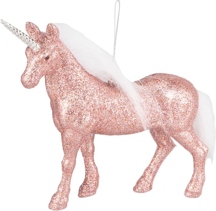 The Range | Sugar Wonderland Sparkle Unciorn Bauble - Pink Sugar Wonderland Sparkle Unciorn Bauble - Pink