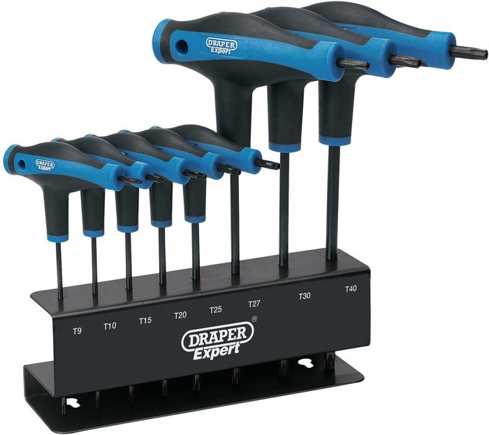 The Range | Draper Draper Expert 8 Piece T Handle Torx Key Set Draper Draper Expert 8 Piece T Handle Torx Key Set