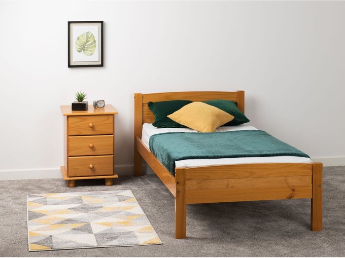 The Range | Seconique Amber Single Bed Frame - Antique Pine Seconique Amber Single Bed Frame - Antique Pine