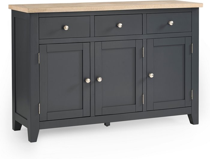 The Range | Julian Bowen Bordeaux Sideboard - Dark Grey Julian Bowen Bordeaux Sideboard - Dark Grey