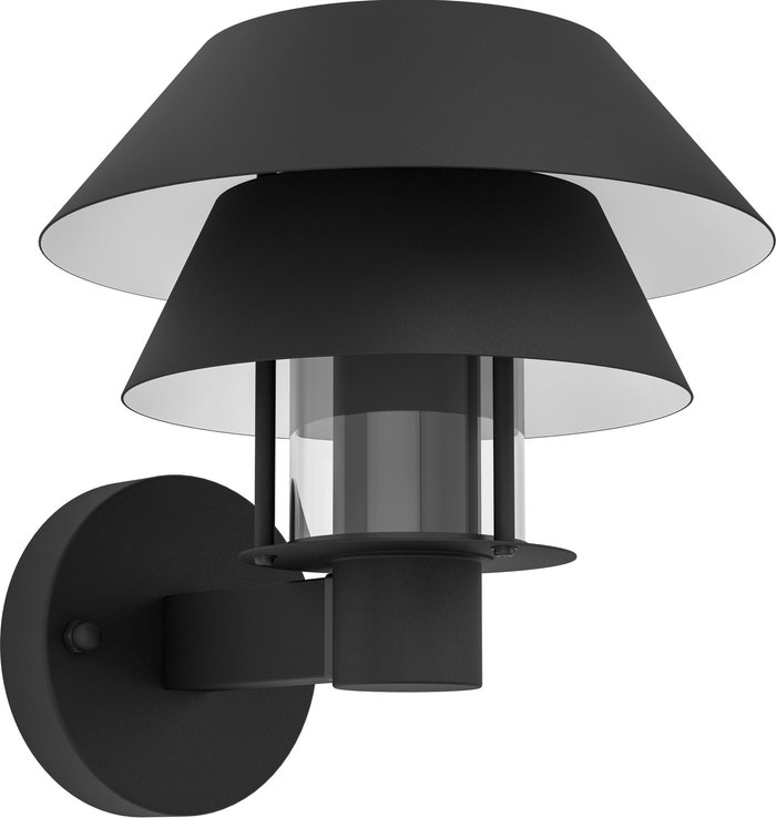 The Range | EGLO Eglo Chiappera Outdoor Wall Light Black EGLO Eglo Chiappera Outdoor Wall Light Black