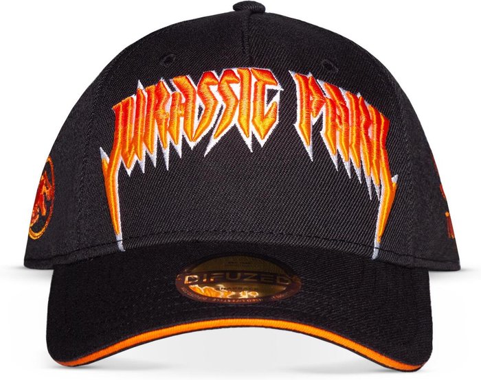 The Range | Universal UNIVERSAL Jurassic Park 3D Logo Children's Adjustable Cap - Black/Orange Universal UNIVERSAL Jurassic Park 3D Logo Children's Adjustable Cap - Black/Orange