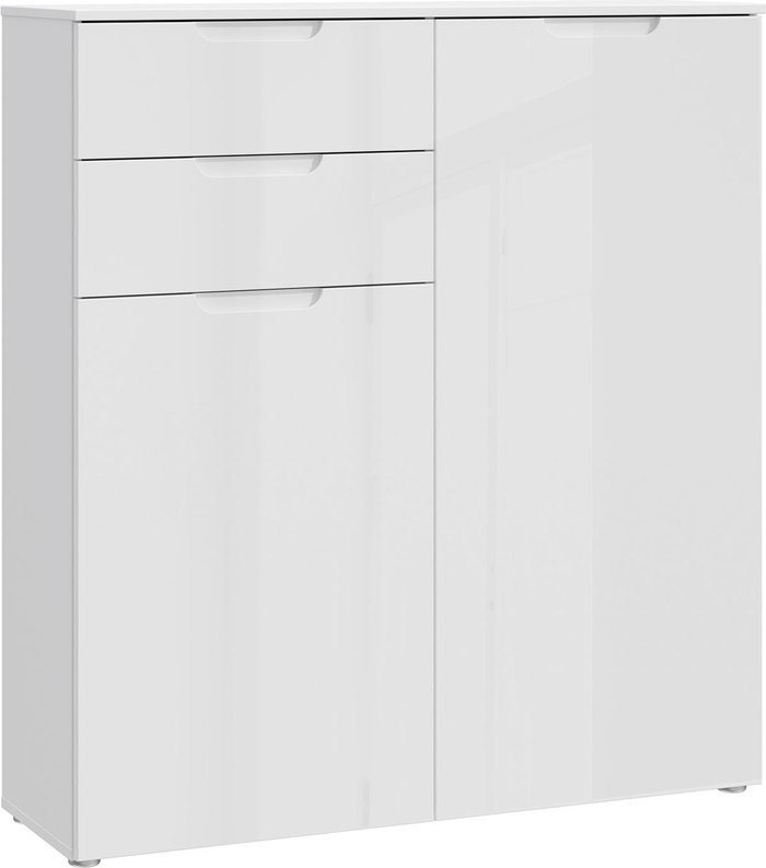 The Range | Furniture To Go Sienna Chest of Drawers - Gloss White Furniture To Go Sienna Chest of Drawers - Gloss White