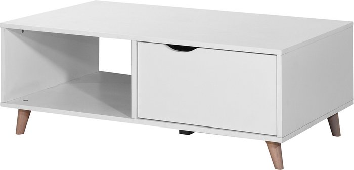 The Range | Pulford Coffee Table With Two Drawers - White Pulford Coffee Table With Two Drawers - White