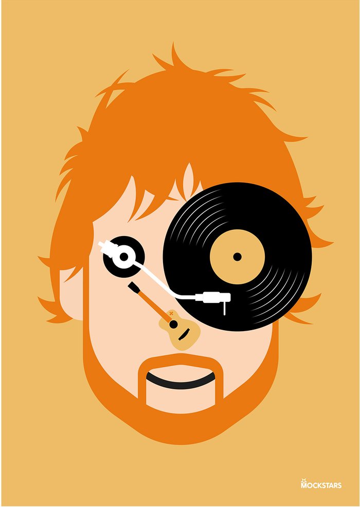 The Range | Mockstars Mockstars Art Prints - Pop Art / Ed Sheeran / A4 Mockstars Mockstars Art Prints - Pop Art / Ed Sheeran / A4