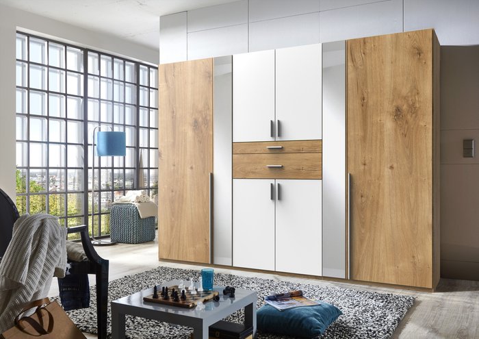 The Range | Tjs Odessa 6 Door wardrobe - Planked Oak Tjs Odessa 6 Door wardrobe - Planked Oak