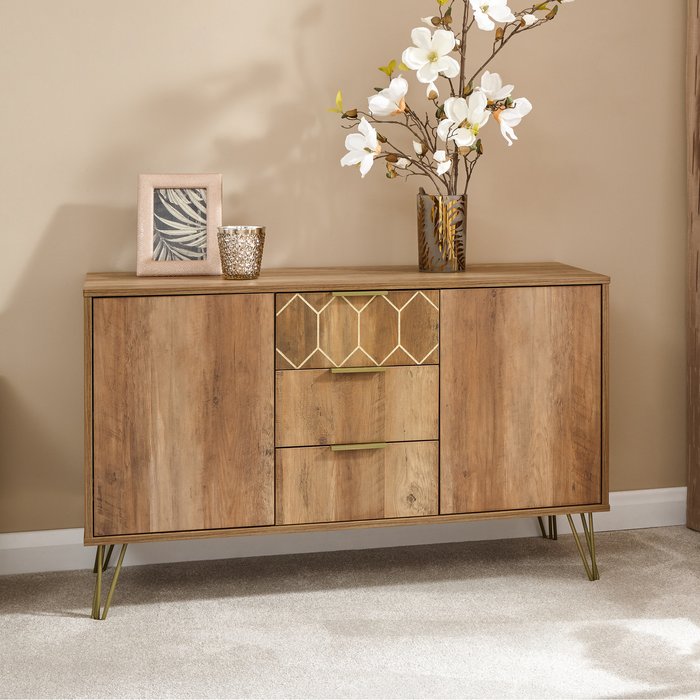 The Range | GFW Orleans 2 Door 3 Drawer Cabinet - Mango Wood GFW Orleans 2 Door 3 Drawer Cabinet - Mango Wood