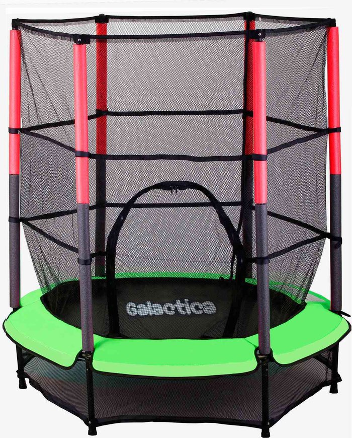 The Range | GALACTICA Galactica Childrens Mini Trampoline With Safety Net 4.5Ft Kids Rebounder - Green GALACTICA Galactica Childrens Mini Trampoline With Safety Net 4.5Ft Kids Rebounder - Green