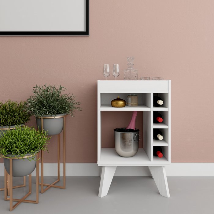The Range | NAPLES Naples Mini Bar Side Table - White NAPLES Naples Mini Bar Side Table - White