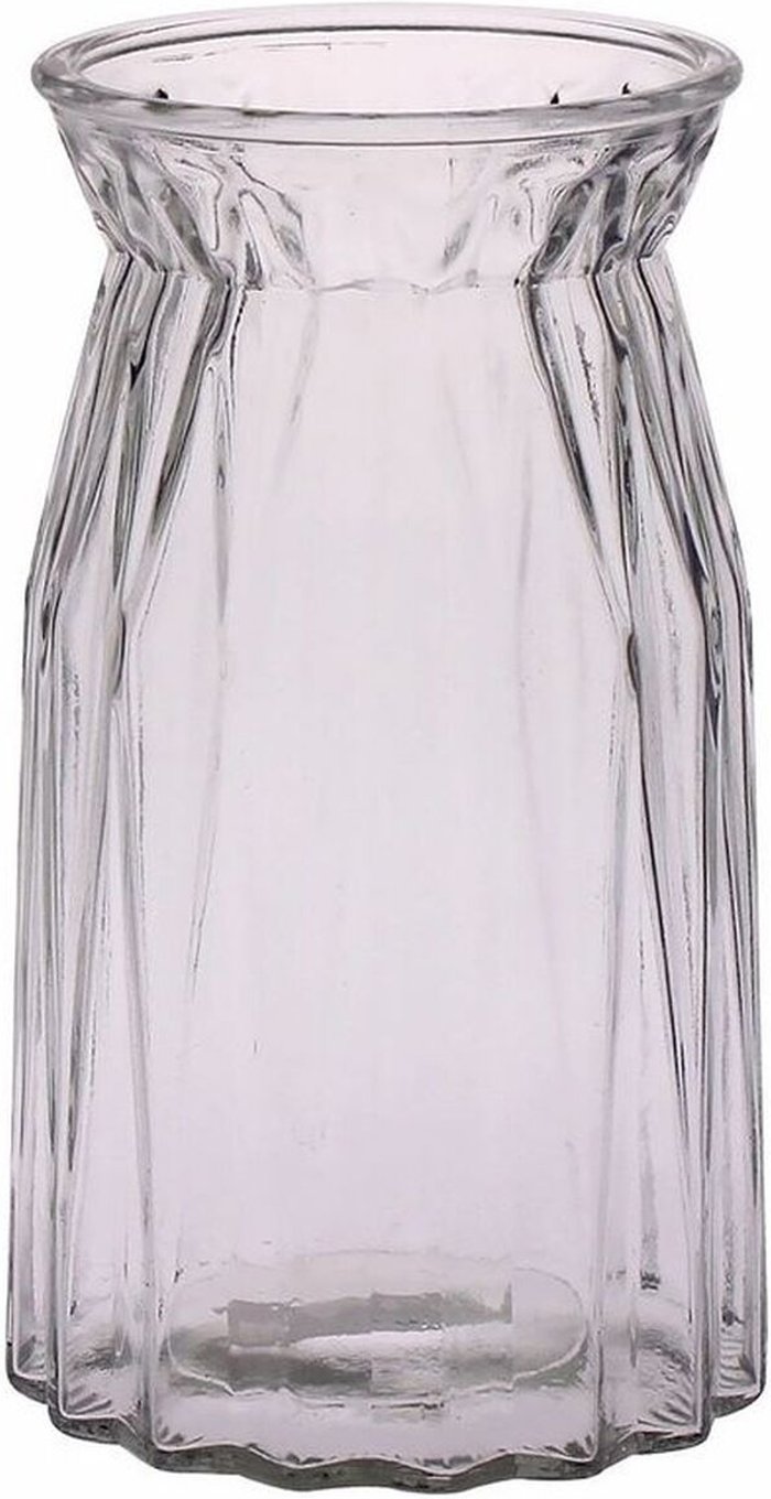 The Range | Kingsbury Gifts Ribbed Flower Vase - Clear Kingsbury Gifts Ribbed Flower Vase - Clear