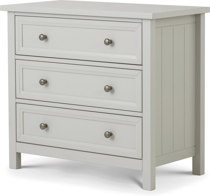 The Range | Julian Bowen Maine 3 Drawer Chest Grey Julian Bowen Maine 3 Drawer Chest Grey