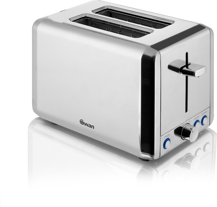 The Range | Swan Swan ST14062N 2-Slice Polished Stainless Steel Toaster - Silver Swan Swan ST14062N 2-Slice Polished Stainless Steel Toaster - Silver