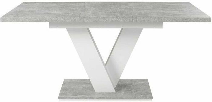 The Range | itzcominghome Extendable Dining Kitchen Table Desk Seater - White & Concrete Grey itzcominghome Extendable Dining Kitchen Table Desk Seater - White & Concrete Grey
