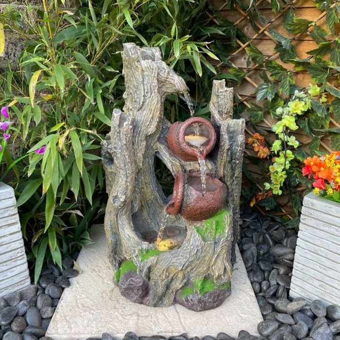 The Range | Tranquility Water Features Hemlock Mains Powered Water Feature - Grey Tranquility Water Features Hemlock Mains Powered Water Feature - Grey