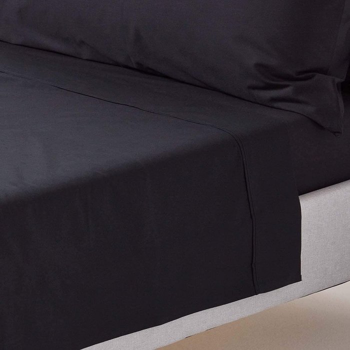 The Range | Homescapes 200 Thread Count Egyptian Cotton Flat Sheet - Black / Superking Homescapes 200 Thread Count Egyptian Cotton Flat Sheet - Black / Superking