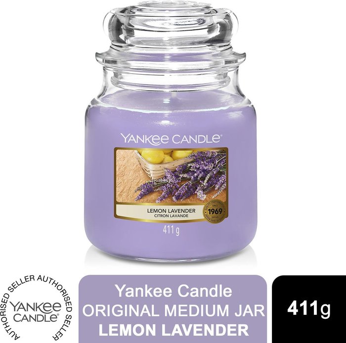 The Range | Yankee Candle Yankee Candle Original Medium Jar Scented Candle Lemon Lavender - Purple Yankee Candle Yankee Candle Original Medium Jar Scented Candle Lemon Lavender - Purple