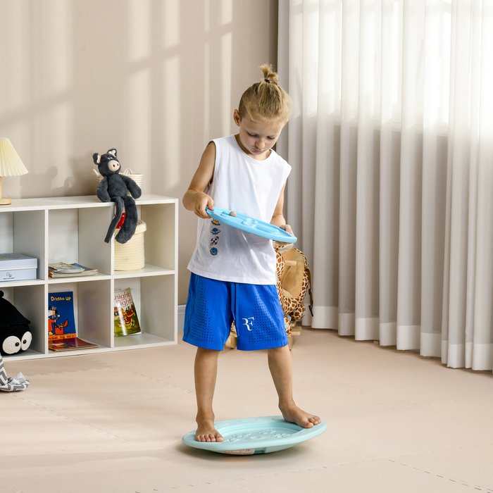 The Range | ZONEKIZ 2 in 1 Balance Board, Kids Wobble Board with Ball - Blue ZONEKIZ 2 in 1 Balance Board, Kids Wobble Board with Ball - Blue