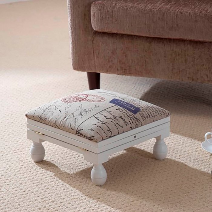 The Range | Greenhurst 3 Position Foot Stool - White Greenhurst 3 Position Foot Stool - White