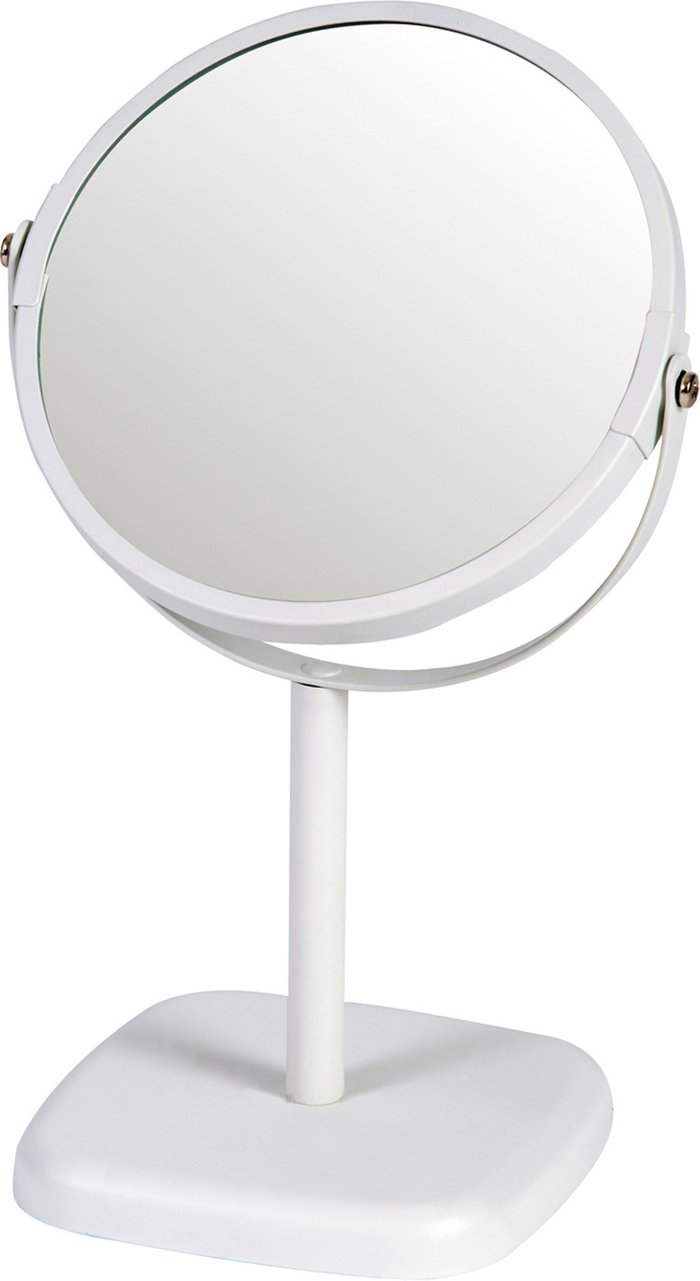 The Range | Showerdrape Showerdrape Capri 2X Magnification Double Sided Vanity Table Mirror - White Showerdrape Showerdrape Capri 2X Magnification Double Sided Vanity Table Mirror - White