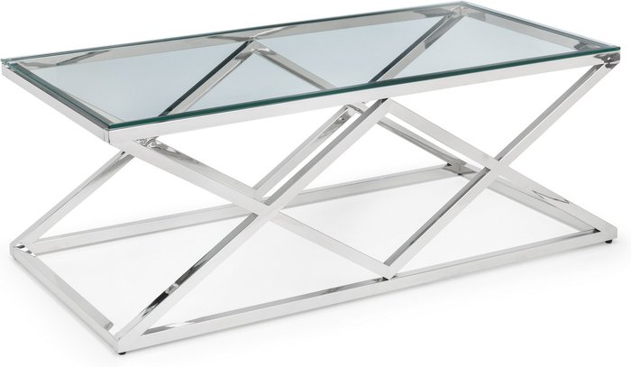 The Range | Julian Bowen Biarritz Coffee Table - Silver Julian Bowen Biarritz Coffee Table - Silver