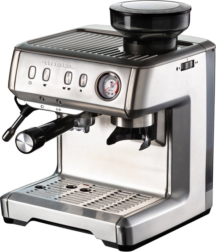 The Range | Ariete Ariete AR1313 Metal Espresso Coffee Maker With Grinder - Stainless Steel Ariete Ariete AR1313 Metal Espresso Coffee Maker With Grinder - Stainless Steel