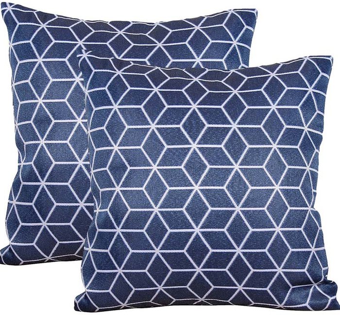 The Range | Royalcraft Royalcraft 2Pk Blue Geometric Scatter Cushion Royalcraft Royalcraft 2Pk Blue Geometric Scatter Cushion