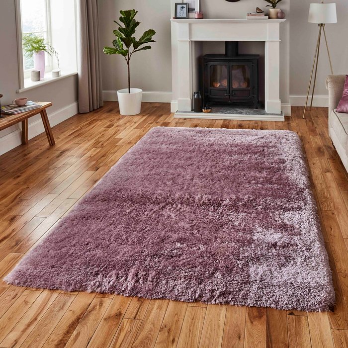 The Range | The Rug Wholesaler 8cm Deep Super Soft Lilac Shaggy Rug - Lilac The Rug Wholesaler 8cm Deep Super Soft Lilac Shaggy Rug - Lilac