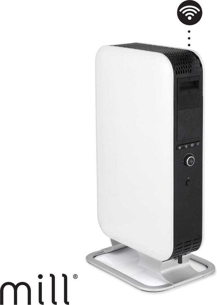 The Range | Mill Heat Mill Heat 1500w Oil Filled WiFi Radiator - White Mill Heat Mill Heat 1500w Oil Filled WiFi Radiator - White