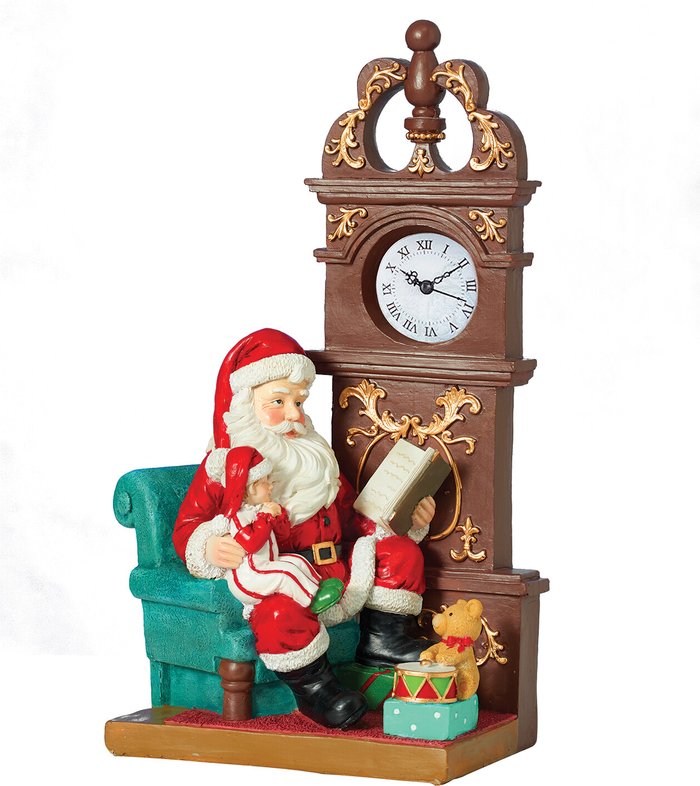 The Range | Traditional Christmas Traditional Sitting Santa With Clock Traditional Christmas Traditional Sitting Santa With Clock