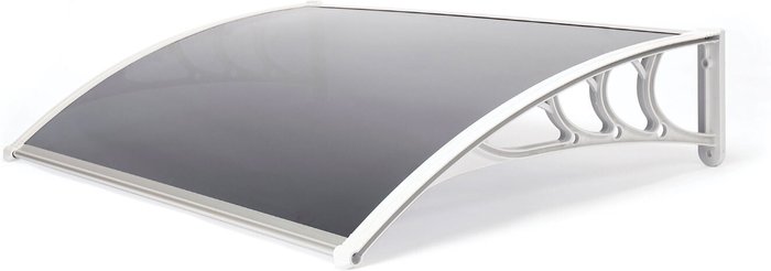 The Range | Greenhurst Greenhurst Tinted Door Canopy - White / 1.2m Greenhurst Greenhurst Tinted Door Canopy - White / 1.2m