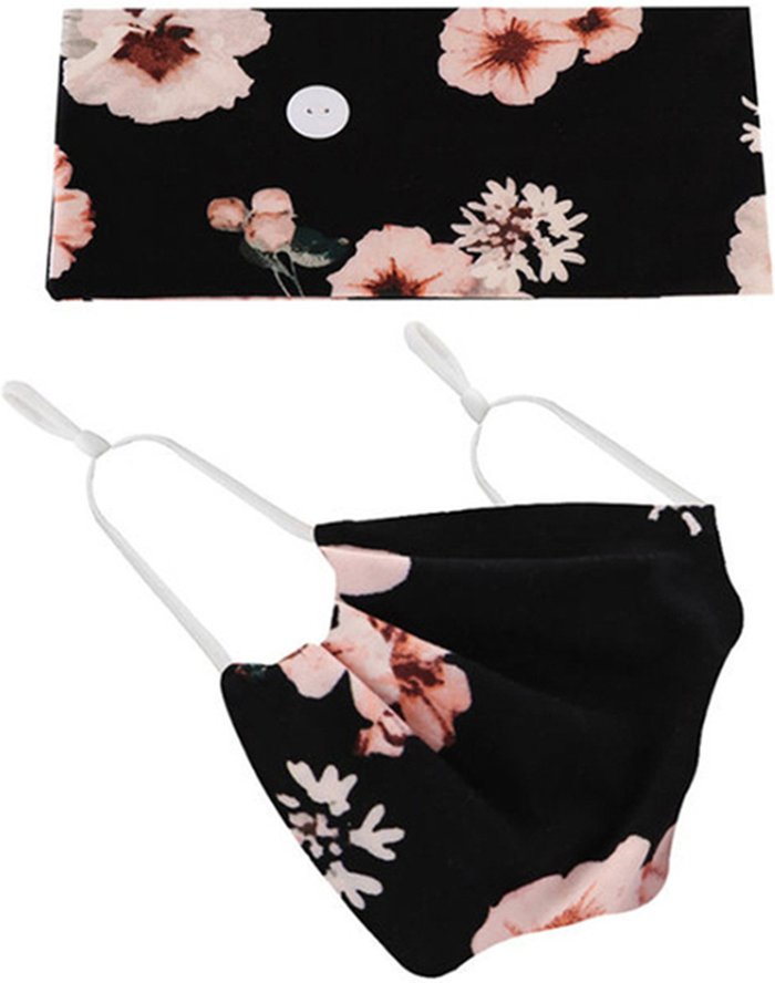 The Range | Headband and Face Mask Set - Flower x1 / 1 Headband and Face Mask Set - Flower x1 / 1