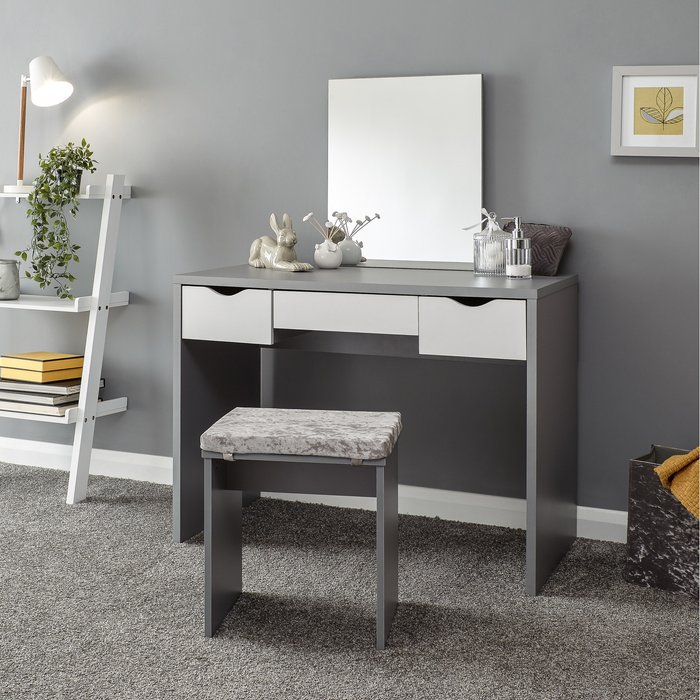 The Range | GFW Elizabeth Dressing Table Set - Grey GFW Elizabeth Dressing Table Set - Grey
