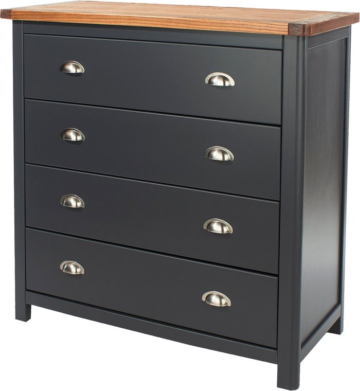 The Range | Core Products Ltd Dunkeld 4 drawer chest - Midnight blue Core Products Ltd Dunkeld 4 drawer chest - Midnight blue