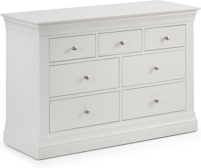 The Range | Julian Bowen Clermont 7 Drawer Chest - Surf White - Surf White Julian Bowen Clermont 7 Drawer Chest - Surf White - Surf White
