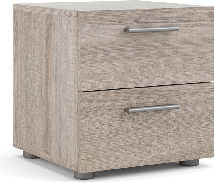 The Range | Furniture To Go Pepe 2-Drawer Bedside Table - Truffle Oak Furniture To Go Pepe 2-Drawer Bedside Table - Truffle Oak