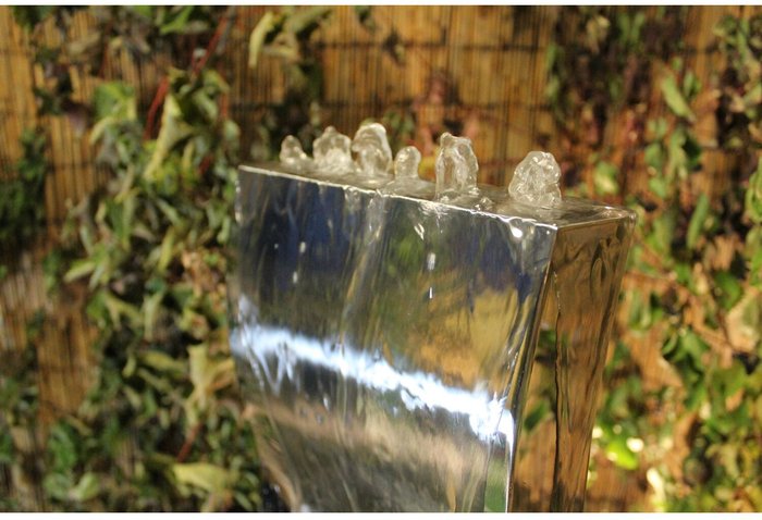 The Range | Tranquility Tranquility Small Stainless Steel Wave Mains Powered Water Feature Tranquility Tranquility Small Stainless Steel Wave Mains Powered Water Feature