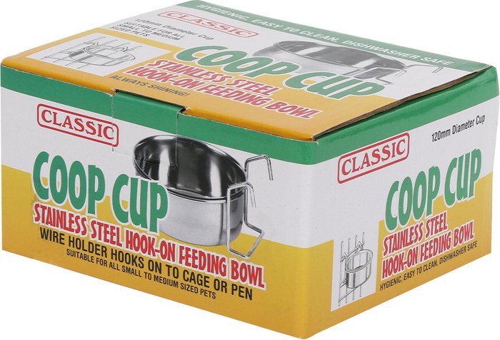 The Range | Classic Stainless Steel Hook On Coop Cup - 125mm Classic Stainless Steel Hook On Coop Cup - 125mm