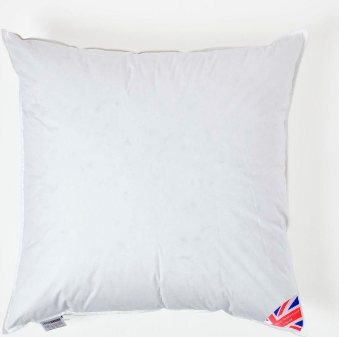 The Range | Homescapes Duck Down Cushion Pad Insert - White / 70cm Homescapes Duck Down Cushion Pad Insert - White / 70cm