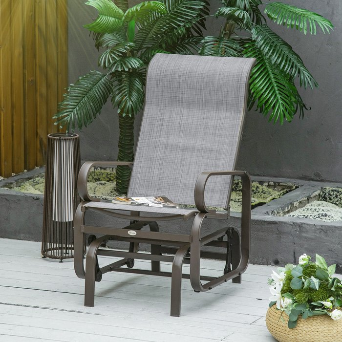 The Range | Outsunny 3 Piece Outdoor Rocking Set with 2 Folding Chairs and Table - Beige Outsunny 3 Piece Outdoor Rocking Set with 2 Folding Chairs and Table - Beige