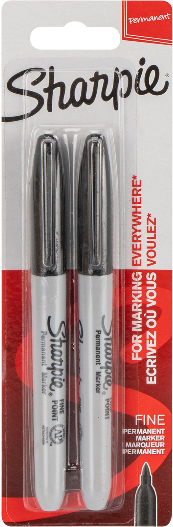The Range | SHARPIE® Sharpie Permanent Fine Tip Marker Pens Black 2 Pack SHP1985860 XMS21MARKER SHARPIE® Sharpie Permanent Fine Tip Marker Pens Black 2 Pack SHP1985860 XMS21MARKER