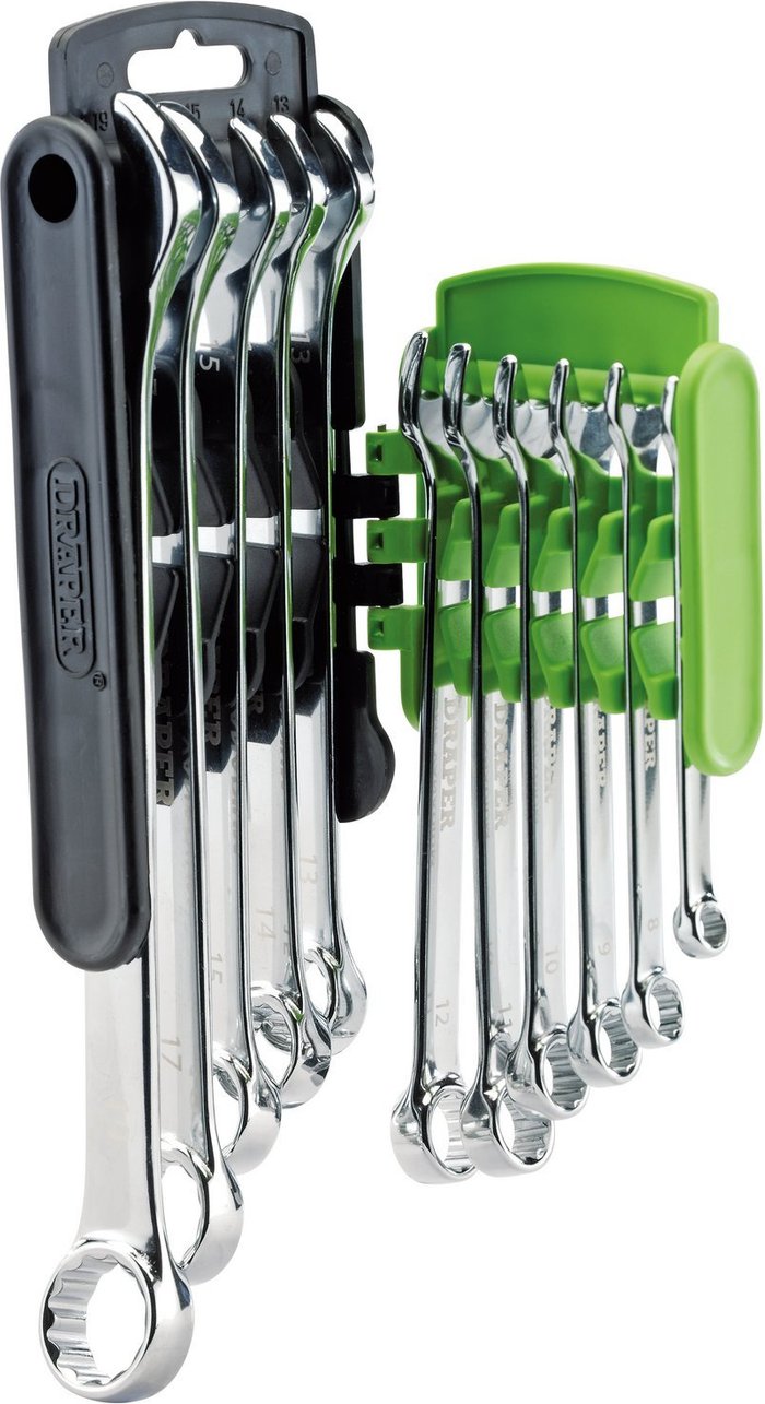 The Range | Draper Draper Combination Spanner Set - 11 Piece - Silver Draper Draper Combination Spanner Set - 11 Piece - Silver