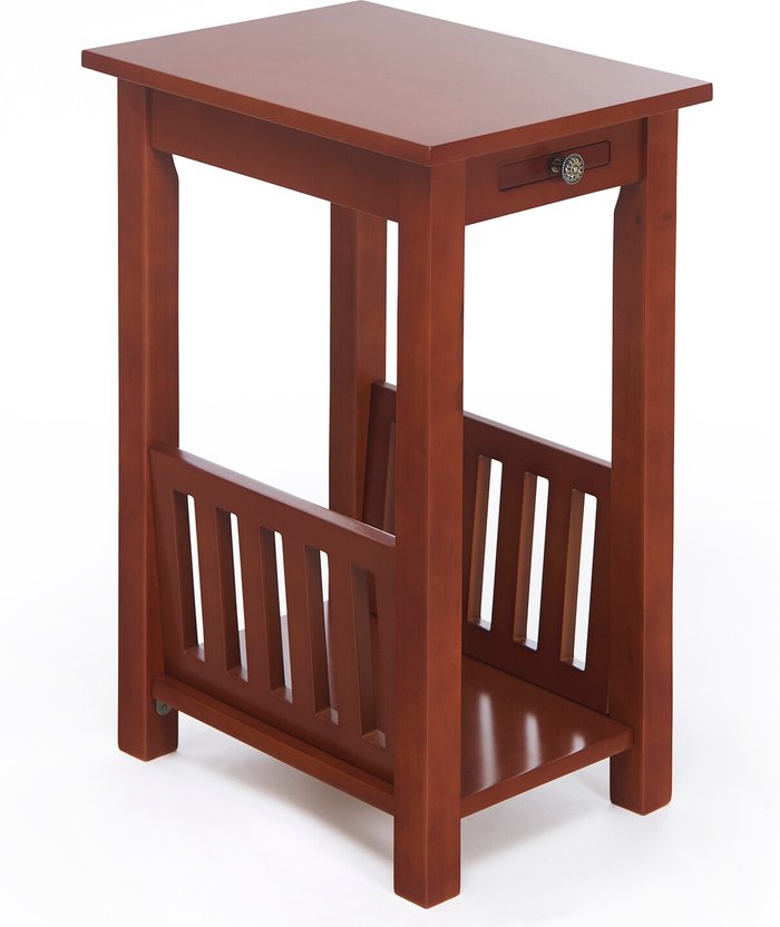 The Range | Greenhurst Greenhurst Kilburn End Table With Magazine Rack And Pull Out Tray Oak Finish Greenhurst Greenhurst Kilburn End Table With Magazine Rack And Pull Out Tray Oak Finish