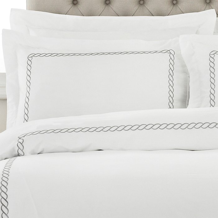 The Range | Paoletti Paoletti Cleopatra 200 Thread Count Oxford Pillowcase Cotton Silver Paoletti Paoletti Cleopatra 200 Thread Count Oxford Pillowcase Cotton Silver