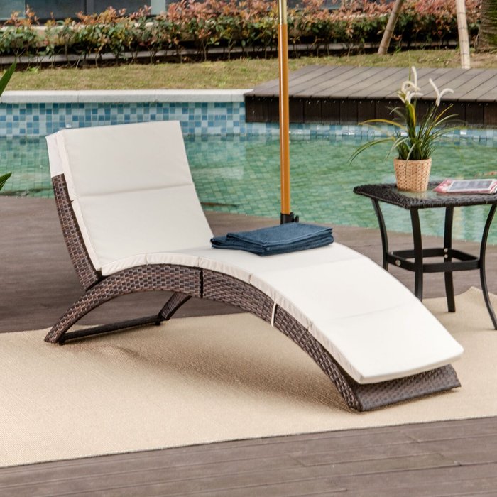 The Range | Outsunny Sun Lounger Rattan Hommock - Brown Outsunny Sun Lounger Rattan Hommock - Brown