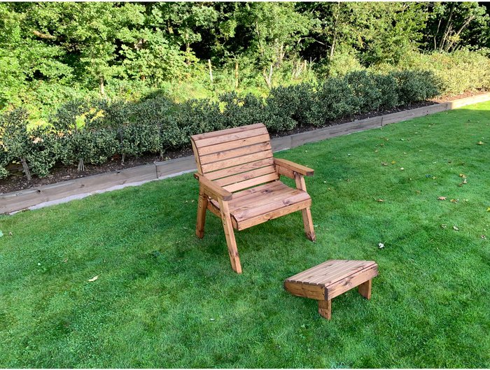 The Range | Charles Taylor Charles Taylor Grand Rocker Chair with Footstool - Brown Charles Taylor Charles Taylor Grand Rocker Chair with Footstool - Brown