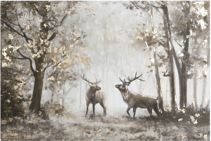 The Range | Foiled Woodland Stag Canvas Foiled Woodland Stag Canvas